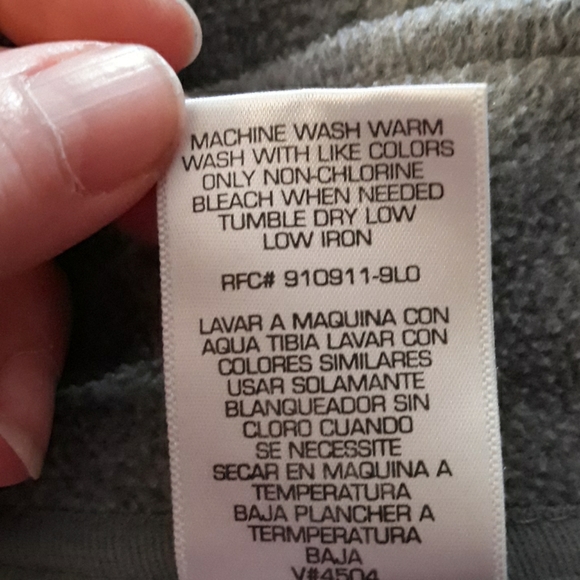 Hanes gray fleece womens sweatshirt w pocket - Picture 6 of 7